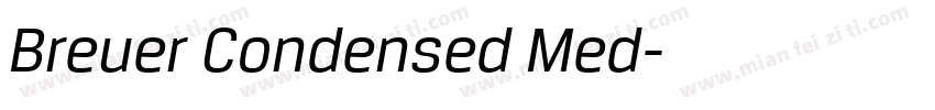 Breuer Condensed Med字体转换